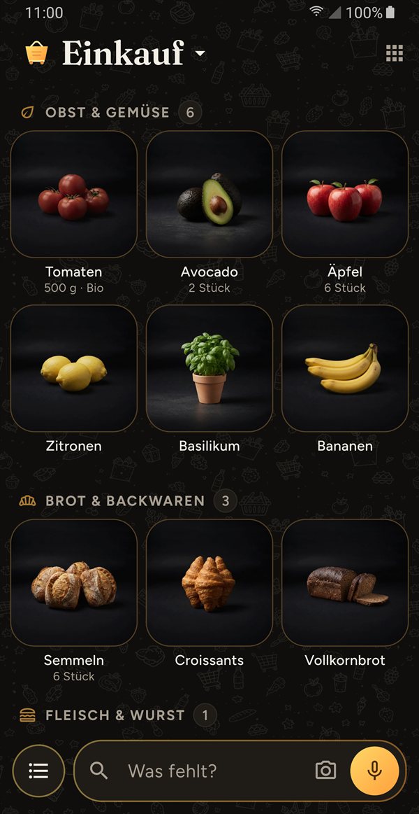 ShopperHopper: die Liste mit echten Produktbildern
