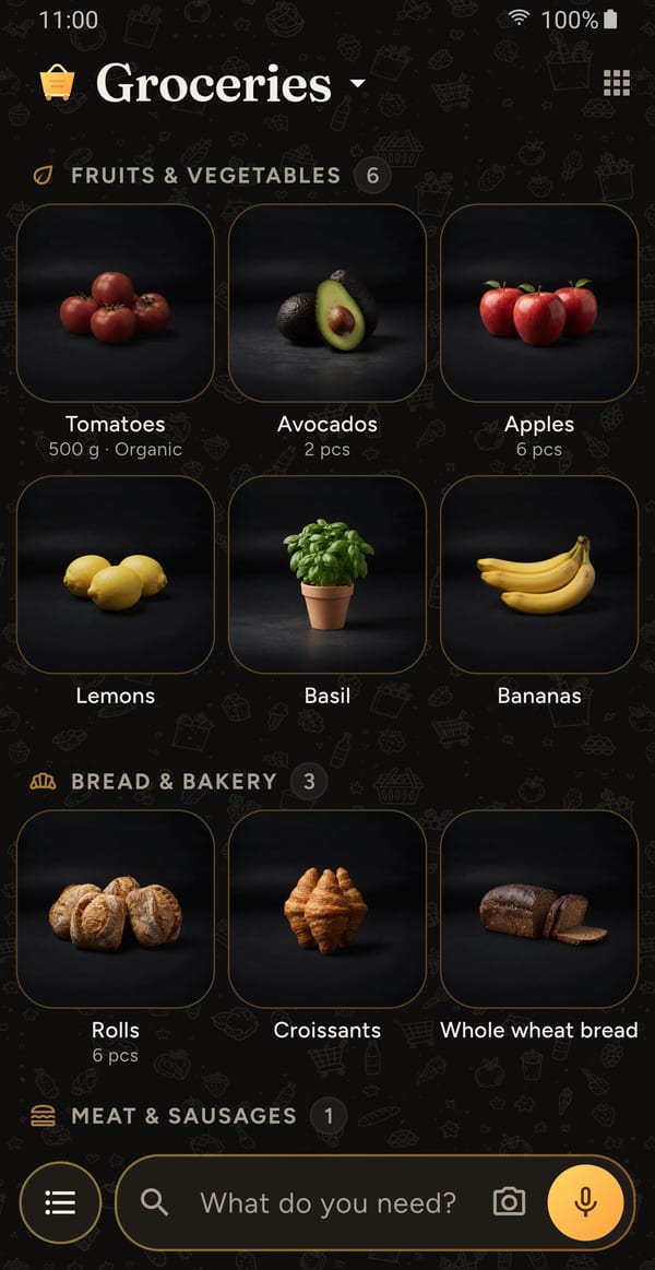 ShopperHopper: the list with real product pictures